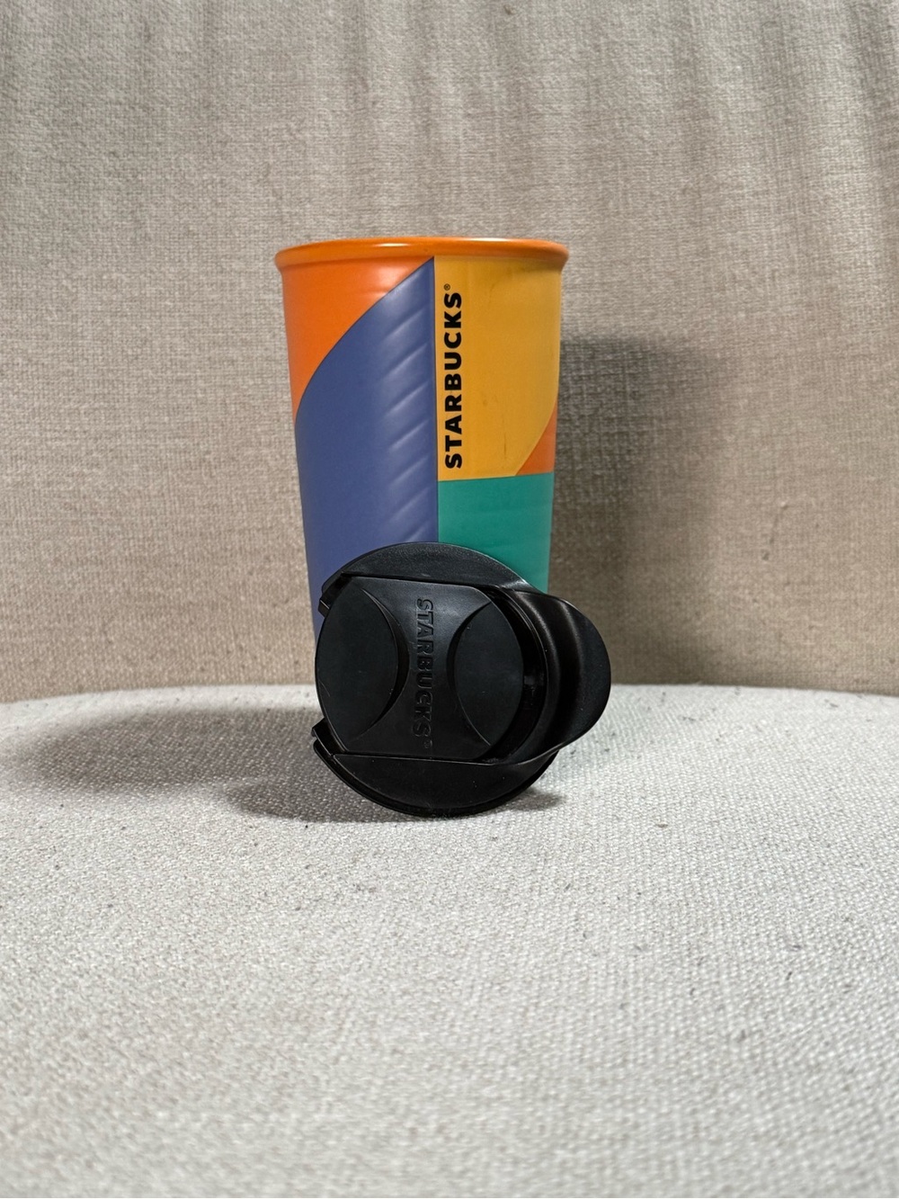 Starbucks Multicolor Colorblock Tumbler with Black Lid